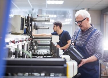 Senior worker filling inkjet cartridge Senior worker filling inkjet cartridge, PSI TECHNOLOGIES WATERLOOVILLE